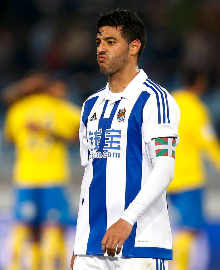 Carlos Vela fue el capitán de la Real Sociedad.