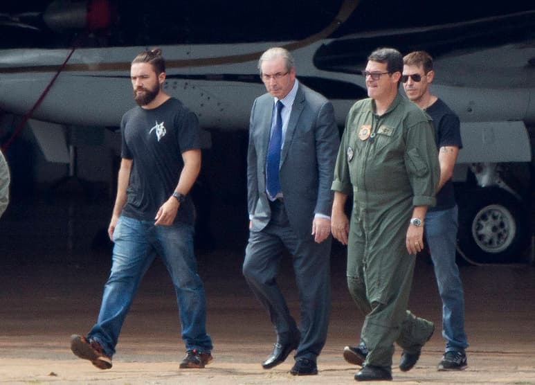 Atrapado. Eduardo Cunha fue detenido ayer.