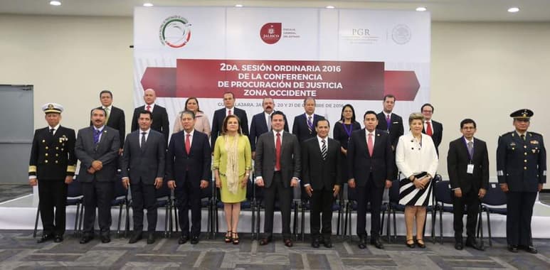 La funcionaria participa en la Segunda Sesión Ordinaria de la Conferencia de Procuración de Justicia de la Zona Occidente en Guadalajara, Jalisco. (TWITTER)