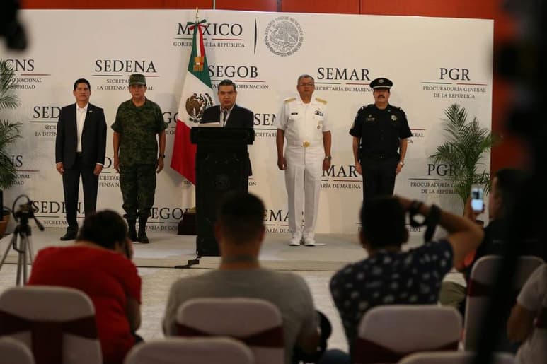 Gustavo Salas ofreció una conferencia de prensa para presentar los avances en las investigaciones. (TWITTER)