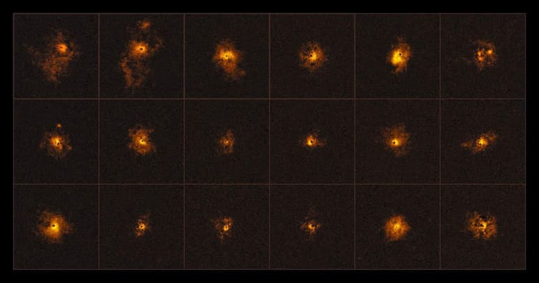 Los cuásares, objetos más luminosos y activos del universo, son galaxias activas que contienen agujeros negros supermasivos en su interior, que consumen estrellas, gas y otros materiales a una alta velocidad. (EFE)
