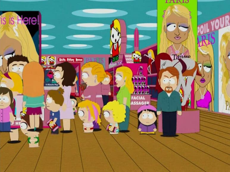En esa emisión, el personaje animado de Paris llega a South Park. Después de inaugurar su local expresa, “Sáquenme pronto de este pueblo, cuántos ignorantes. Me muero por irme de aquí”. (ESPECIAL)