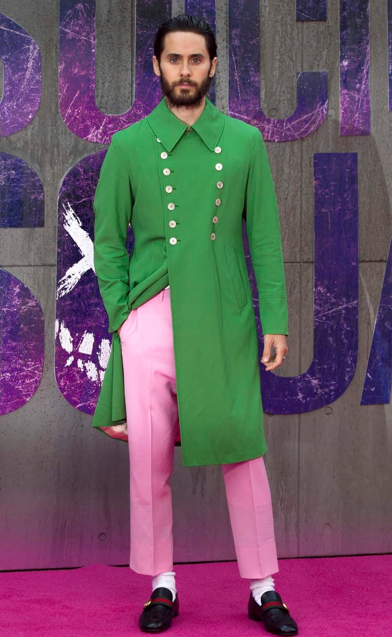 El actor estadounidense Jared Leto posa para los fotógrafos en el preestreno europeo de la película Suicide Squad. (EFE)