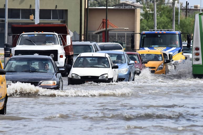 Estragos. Durante los meses de julio y agosto de este año, las lluvias dejaron inundaciones en algunos sectores de La Laguna. (ARCHIVO)