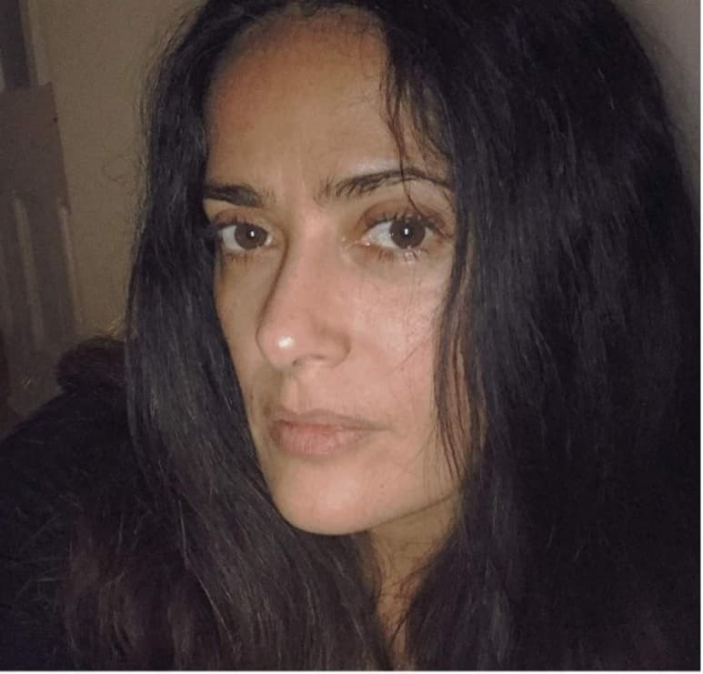 Salma Hayek sorprendió al mostrarse al natural. (INSTAGRAM)