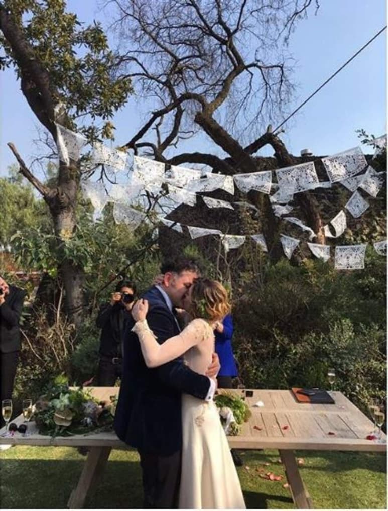 Felices. Irene Azuela y 'Quique' Rangel se cansaron. (INSTAGRAM)