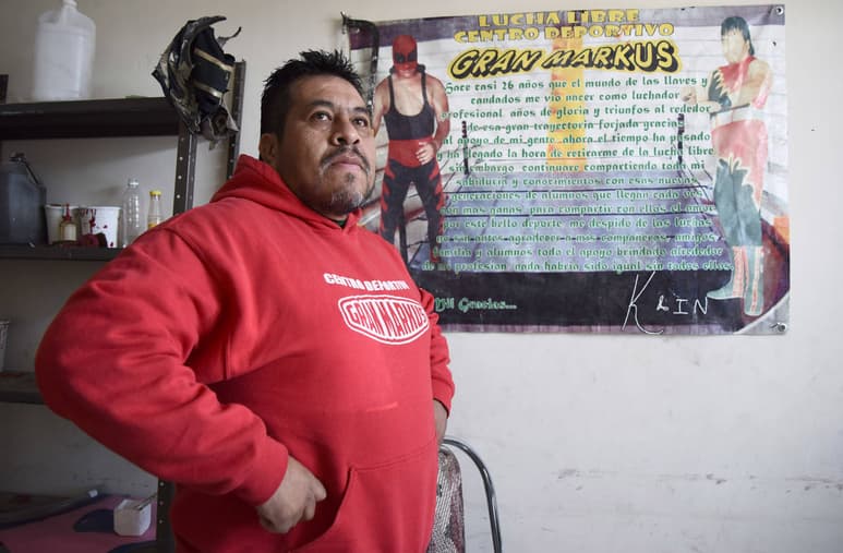Luego de dar grandes batallas en el ring, Kaín ahora organiza funciones en la Arena Gran Markus. (Jesús Galindo)