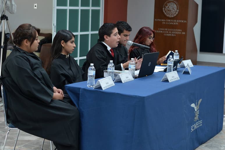 Caso. Participaron estudiantes de la carrera de Derecho. (Ernesto Ramirez)