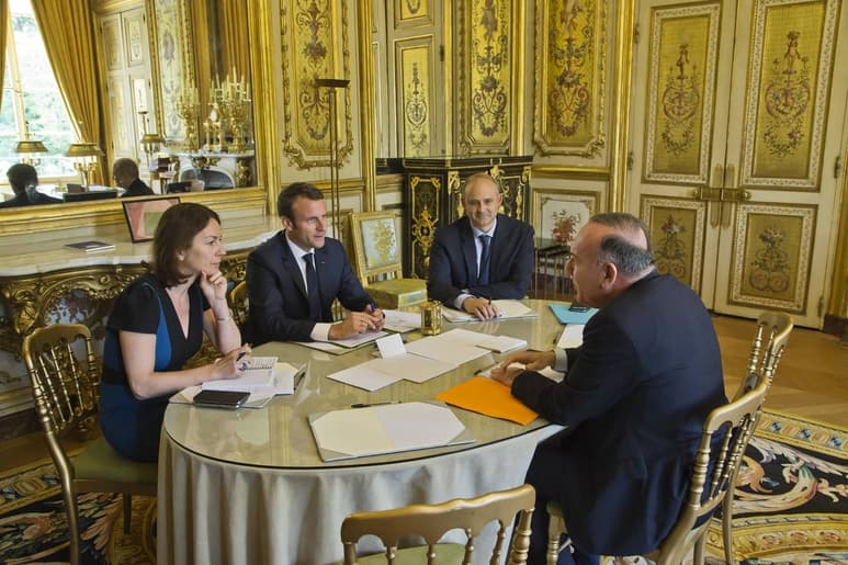 Reunión. El presidente se reunió con sindicatos.
