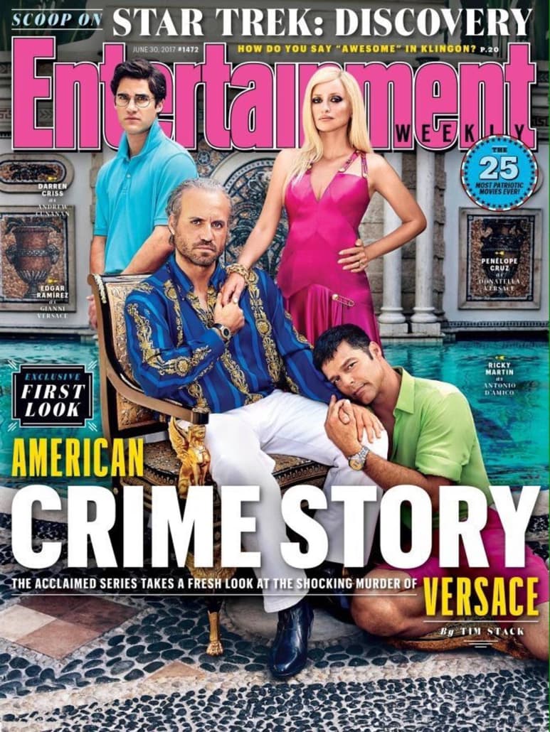 Así lucirán actores en serie sobre Versace