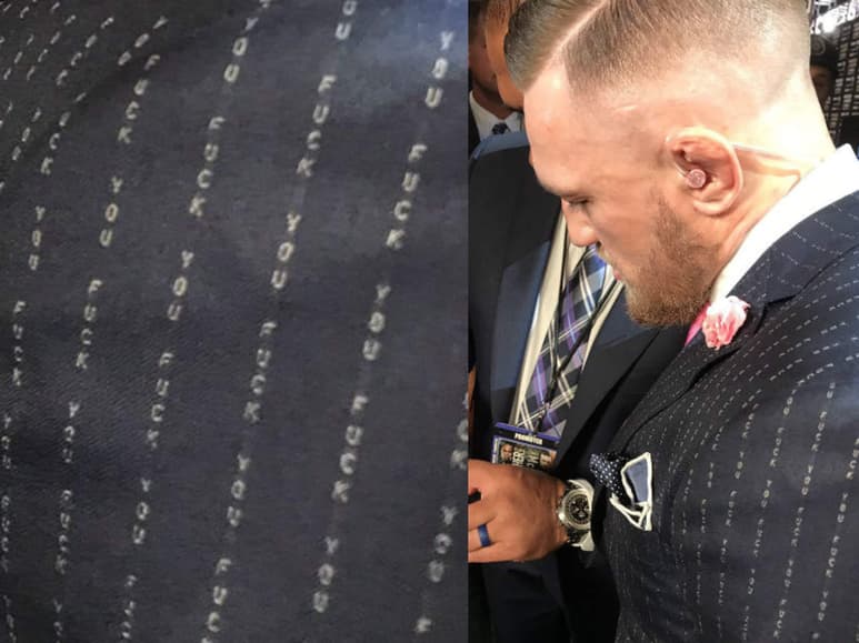 El 'fuck you' del traje de McGregor
