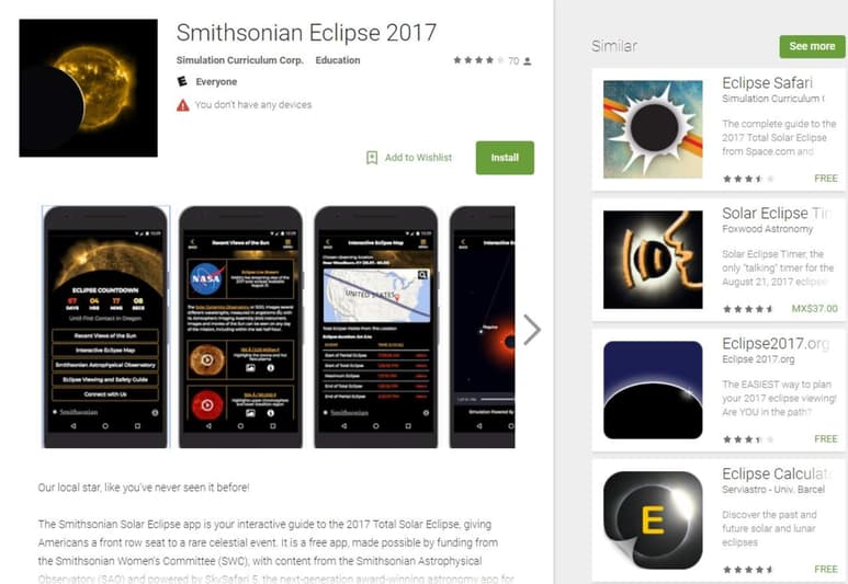En las tiendas de aplicaciones se han lanzado diversas ofertas para tener una mejor experiencia con el eclipse solar. (ESPECIAL)