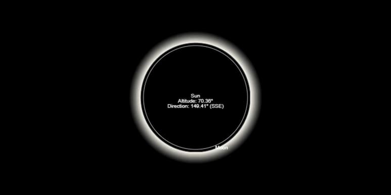 Este eclipse de sol total ocurrirá el 8 de abril de 2024.
