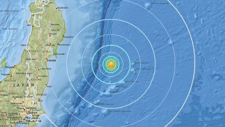 Ubicación. El temblor ocurrió al este de Fukushima. (ESPECIAL)