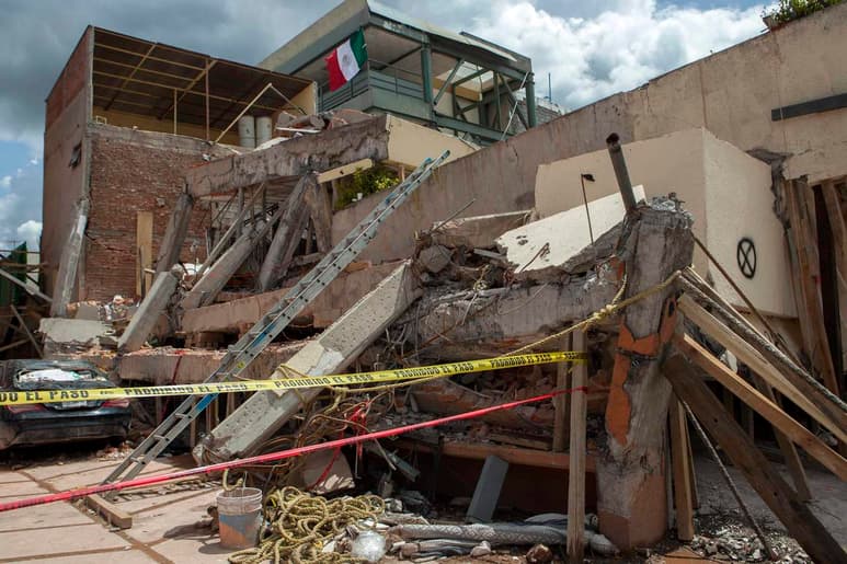 En la parte superior del edificio colapsado del Colegio Enrique Rébsamen se encontraba el departamento de la directora y presunta propietaria, Mónica García Villegas. (EL UNIVERSAL)