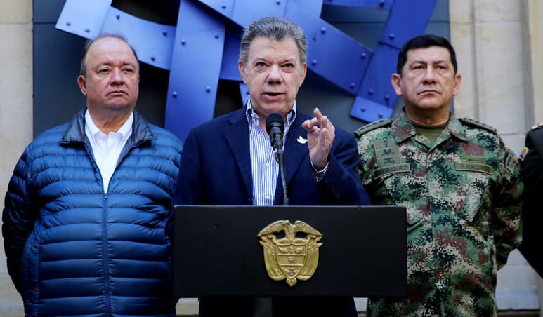 Operación. El presidente Santos destacó la captura en la operación ‘Odisea’. (EFE)