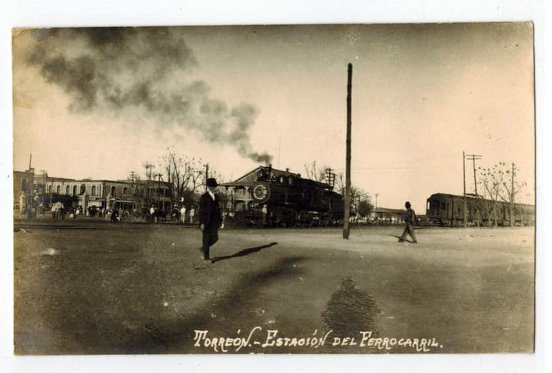 Estación del ferrocarril en Torreón.