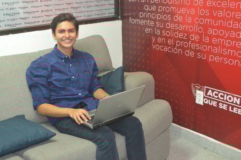 Motivado. Claudio Cabrera, estudiante del Tec de Monterrey dice que buscan un cambio en la región. (ANGÉLICA SANDOVAL)