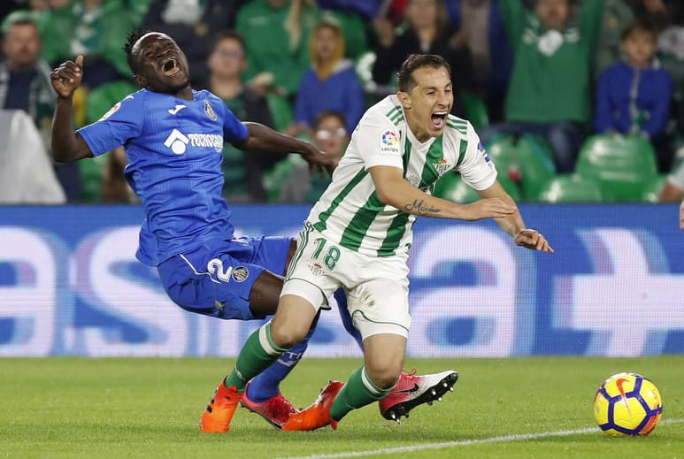 Andrés Guardado jugó los 90 minutos en la igualada con Getafe. (EFE)