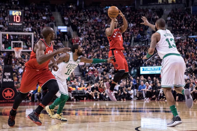 Kyle Lowry anotó 23 puntos en el encuentro de ayer. Raptors domina  a Celtics de Boston