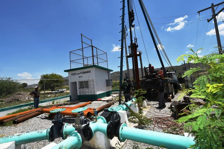 Demanda. Se trabaja en el mantenimiento del sistema de pozos para cumplir con abasto de agua.
