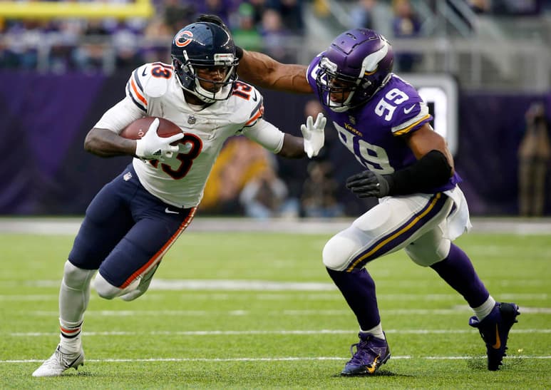 Kendall Wright jugó la campaña pasada con los Bears de Chicago, con quienes apenas consiguió una anotación. (Archivo)