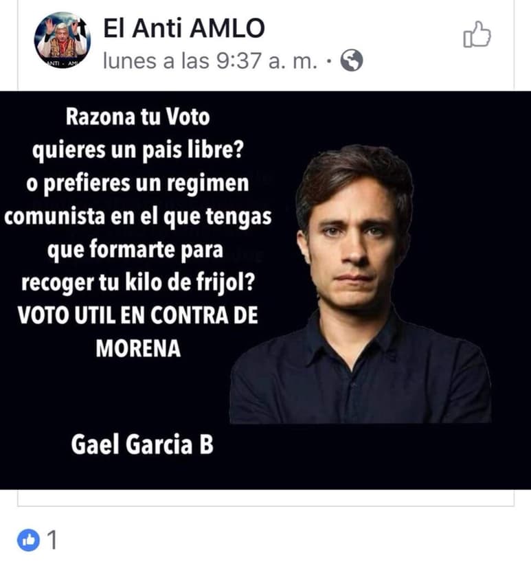 Es la segunda vez que se le atribuye una frase falsa relacionada a las elecciones a Gael García. (ESPECIAL)