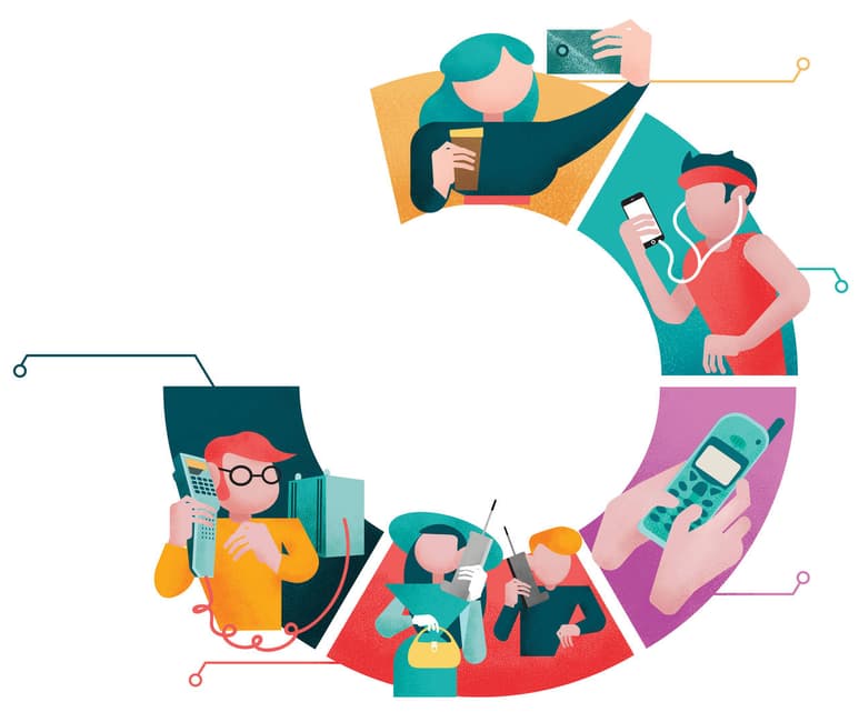 Evolución constante. El teléfono celular muestra una constante evolución después de los 45 años de su creación. (EL UNIVERSAL)