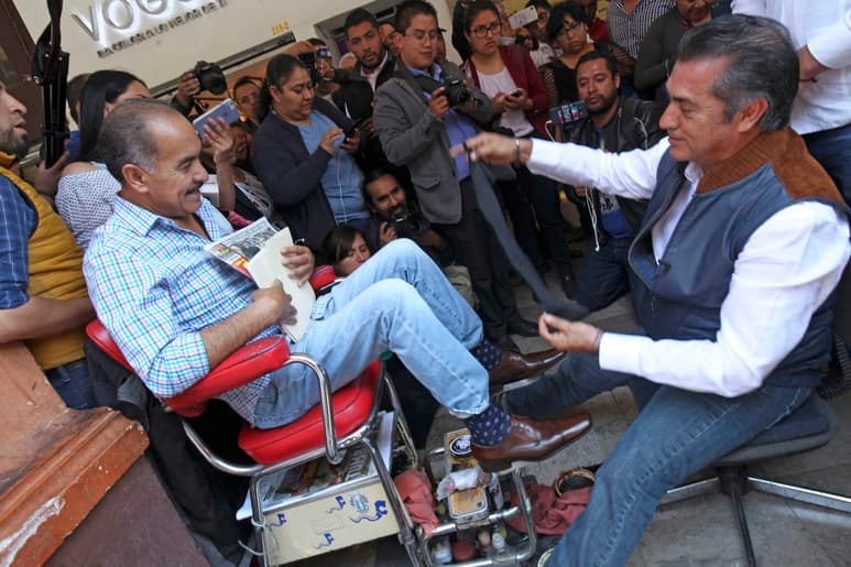 “También te los voy a bolear cuando sea presidente”, dijo. (EL UNIVERSAL)