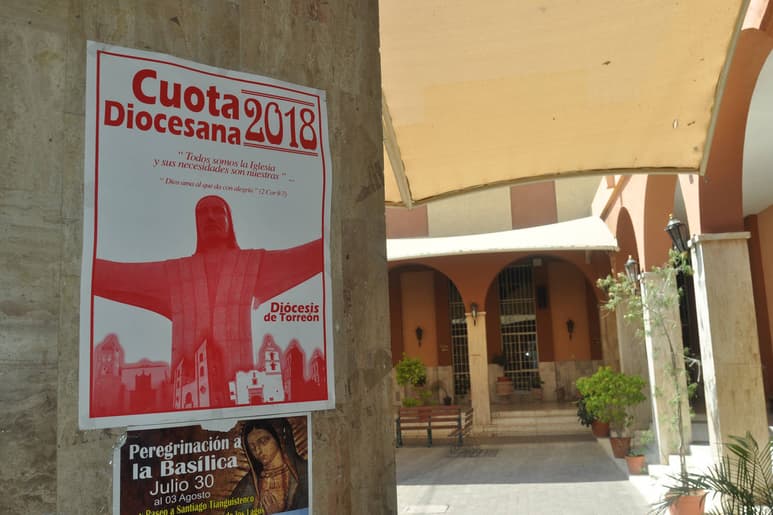 Llamado. Invitan a los fieles católicos a participar en la Cuota Diocesana 2018 que está concluir. (EL SIGLO DE TORREÓN)
