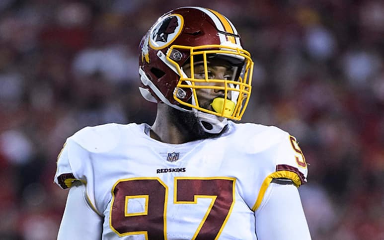 Terrell McClain jugó con los Pieles Rojas de Washington la campaña pasada. (Archivo)