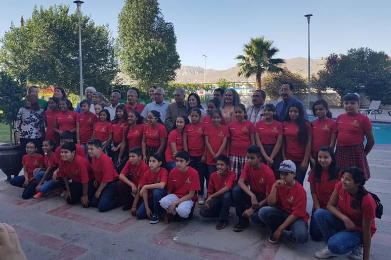 Compiten. Este es el contingente de La Laguna que viajó a Saltillo para participar en la Olimpiada del Conocimiento. (EL SIGLO DE TORREÓN)