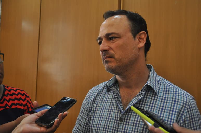 Marco Zamarripa explicó que son lecturas distintas si se quieren comparar períodos de tiempos distintos, semanas con semana, reporte con denuncia, “creo que ahí parte cierta confusión”, insistió. (GUADALUPE MIRANDA)