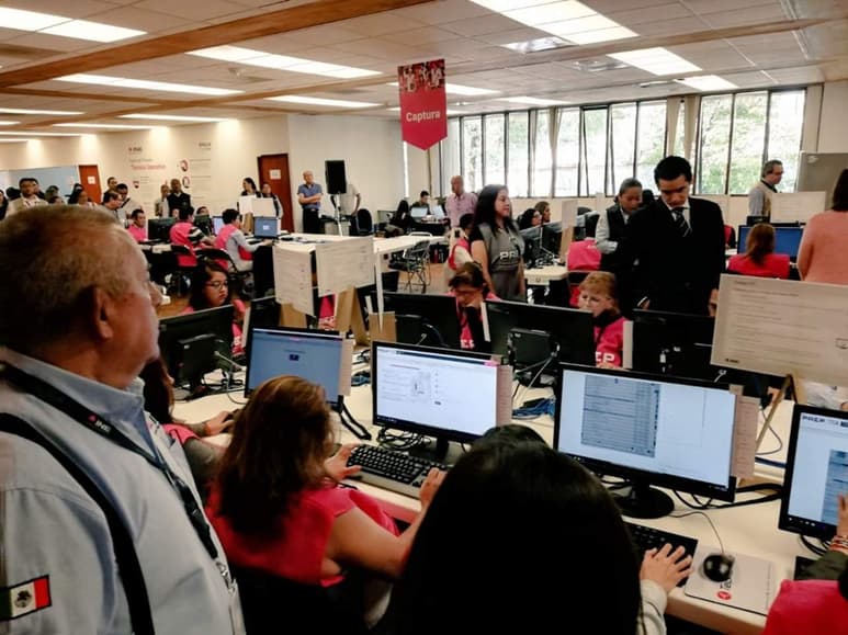 Este domingo se realizó un simulacro del PREP. (TWITTER)