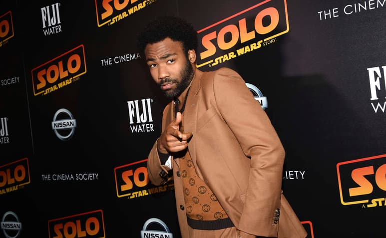 Donald Glover, como ‘Lando Calrissian’ en Solo: una historia de Star Wars. (ARCHIVO)