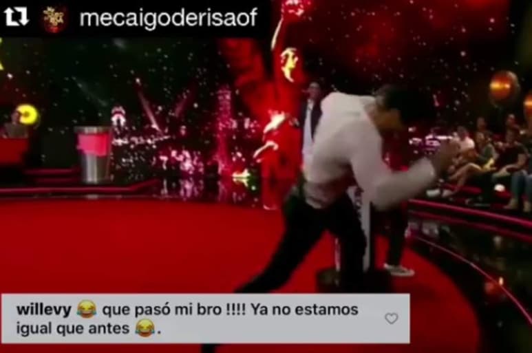 David Zepeda sufre caída en programa
