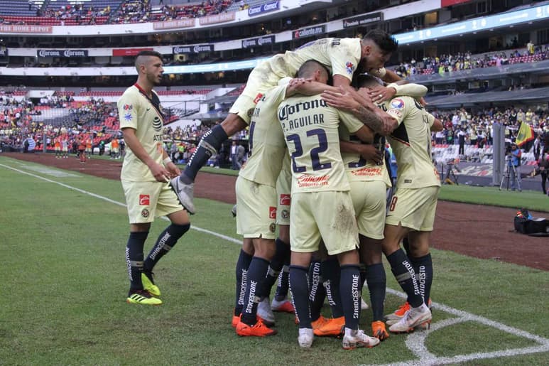 Los goles de la victoria 'azulcrema' fueron obra del argentino Guido Rodríguez a los minutos 34 y 54, y del colombiano Mateus Uribe al 39. (EL UNIVERSAL)