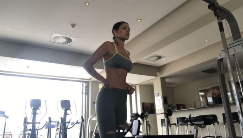 Eiza compartió su preparación en redes sociales. (INSTAGRAM)