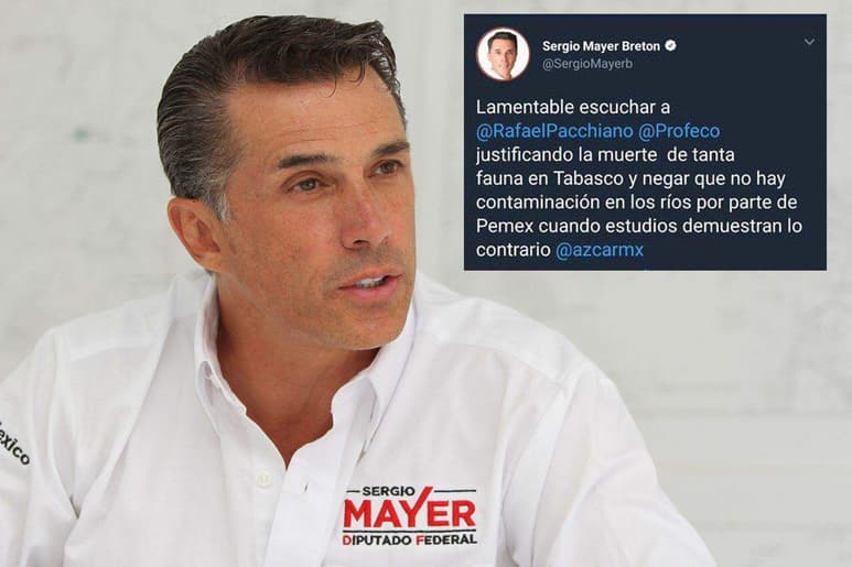 Sergio Mayer causó críticas al equivocarse en Twitter. (ESPECIAL)