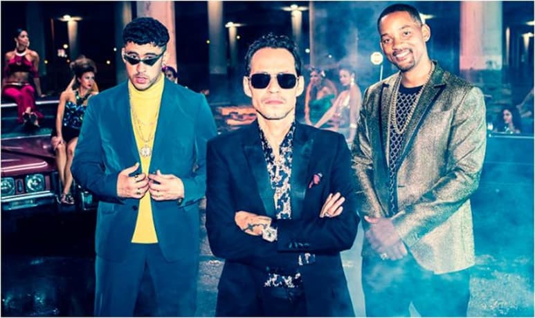 Juntos. Will grabó Está rico con Marc Anthony y Bad Bunny. (ESPECIAL)