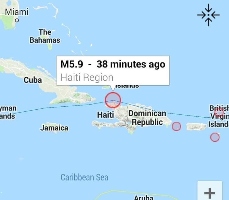 El sismo se registró esta noche a una profundidad de unos 15 kilómetros, según el USGS, que mide los movimientos telúricos en todo el mundo. (ESPECIAL)