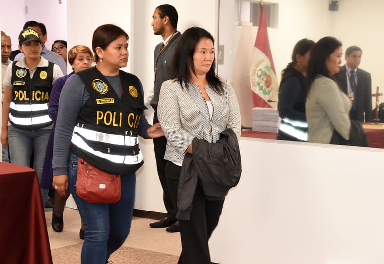 Inesperado. La detención de Keiko Fujimori tomó por sorpresa al país entero. (EFE)