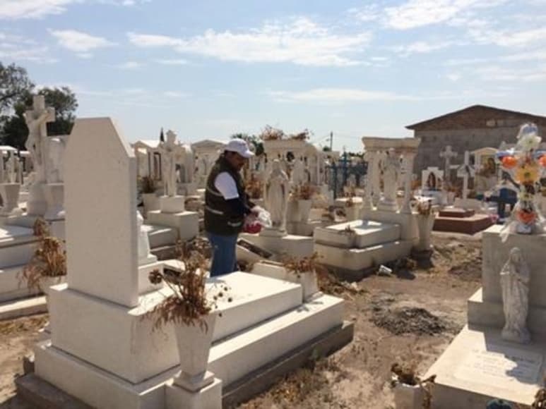 Revisión. Incluso el personal del Departamento de Vectores realizó también el retiro de maleza. (EL SIGLO DE TORREÓN)