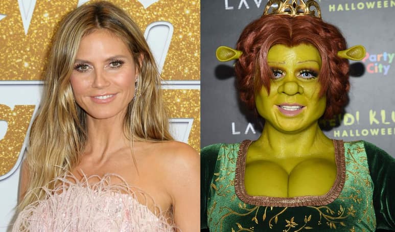 Klum, de 45 años, publicó en Instagram su transformación en 'Fiona'. (ARCHIVO)