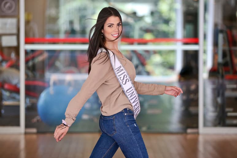 Carrera. Andrea Díaz, Miss Chile, nació y creció en Venezuela, donde desde los 12 años estudió en una academia de modelaje. (AP)