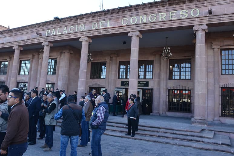 Informe. El poder Legislativo era liderado por José María Fraustro Siller.