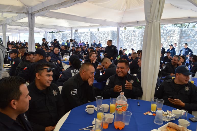 Evento. Se llevó a cabo en la explanada de la DSPM de Torreón. (EL SIGLO DE TORREÓN)