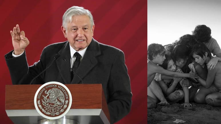 Lo reconoce. El presidente dijo que 'Roma es una gran película, según lo que me han comentado. No he podido verla...'. (ARCHIVO)