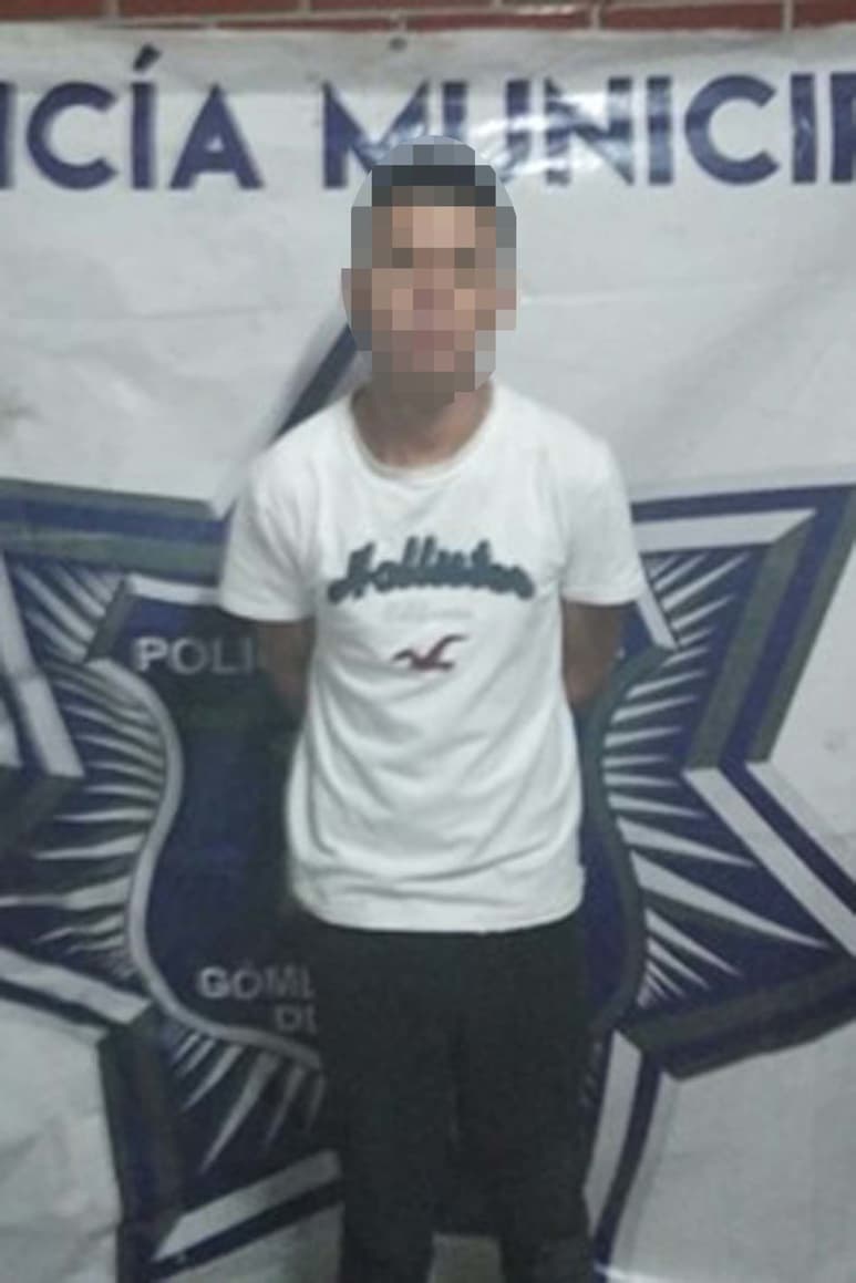 Acusado. Marido golpeador cae en Gómez Palacio, su esposa pidió auxilio al 911. (ESPECIAL)