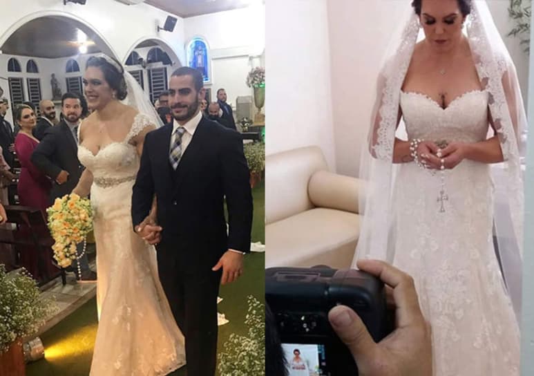 Su boda se hizo viral a travesee redes sociales. (INTERNET)